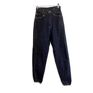 1980s Vintage Gitano Blue Denim Jeans, 6 pocket, elastic leg opening